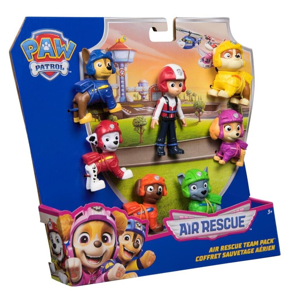 PAW Patrol Air Rescue Team Pack 7 Figures Chase Ryder Marshall Rocky Rubble Zuma - Picture 4 of 4